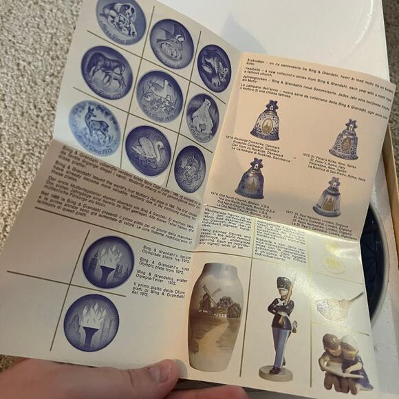 Copenhagen Porcelain Collectibles Plate Jule After 1976 Christmas Welcome - Picture 5 of 8